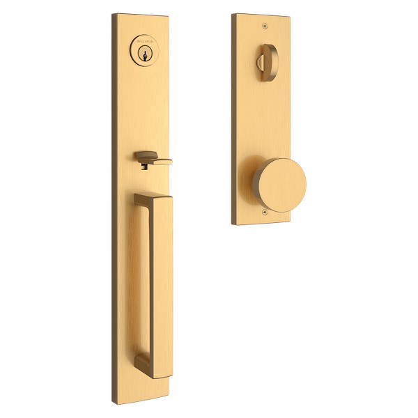 Santa Cruz Handleset x Contemporary Knob - Lifetime (PVD) Satin