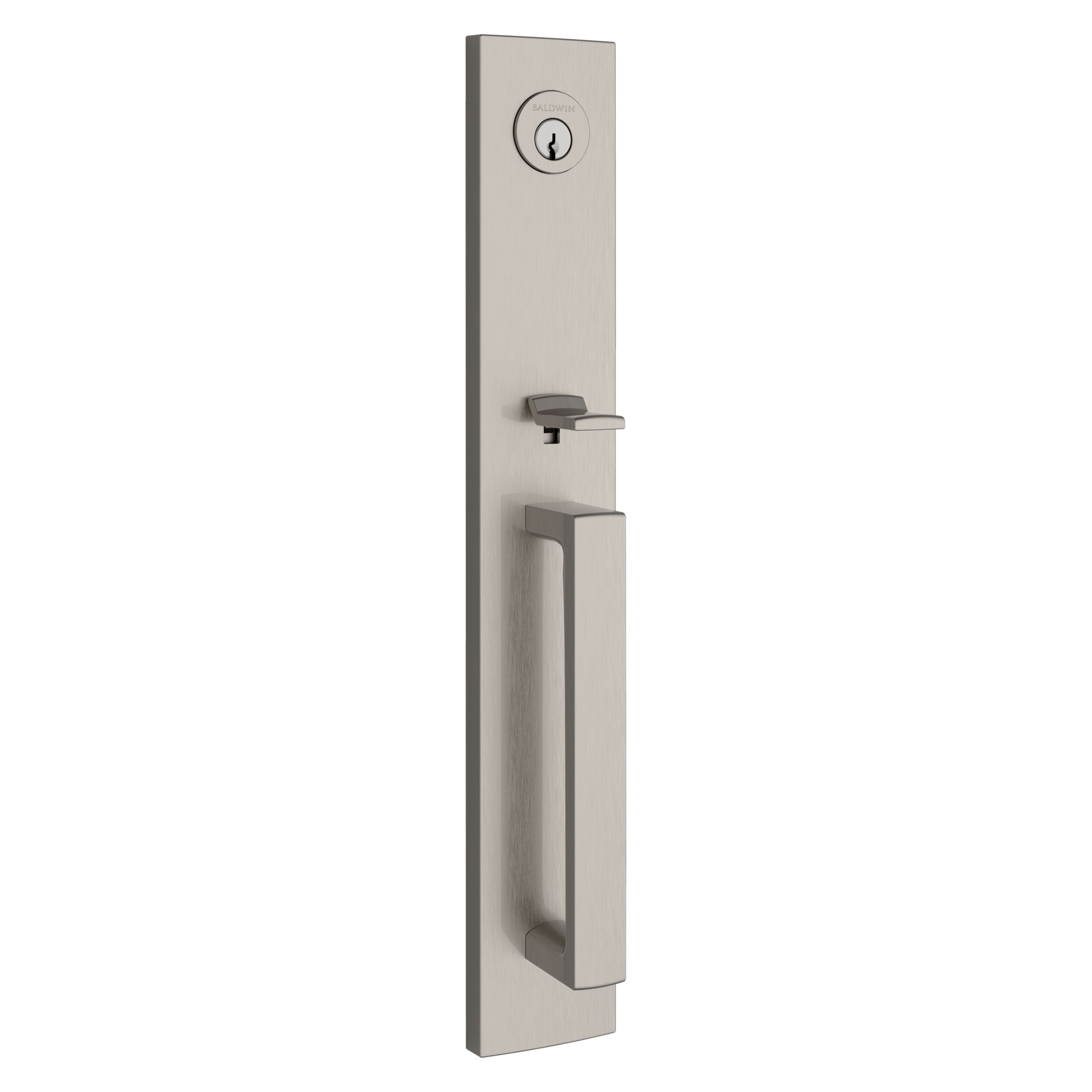 Santa Cruz Handleset x Contemporary Knob - Satin Nickel | Baldwin