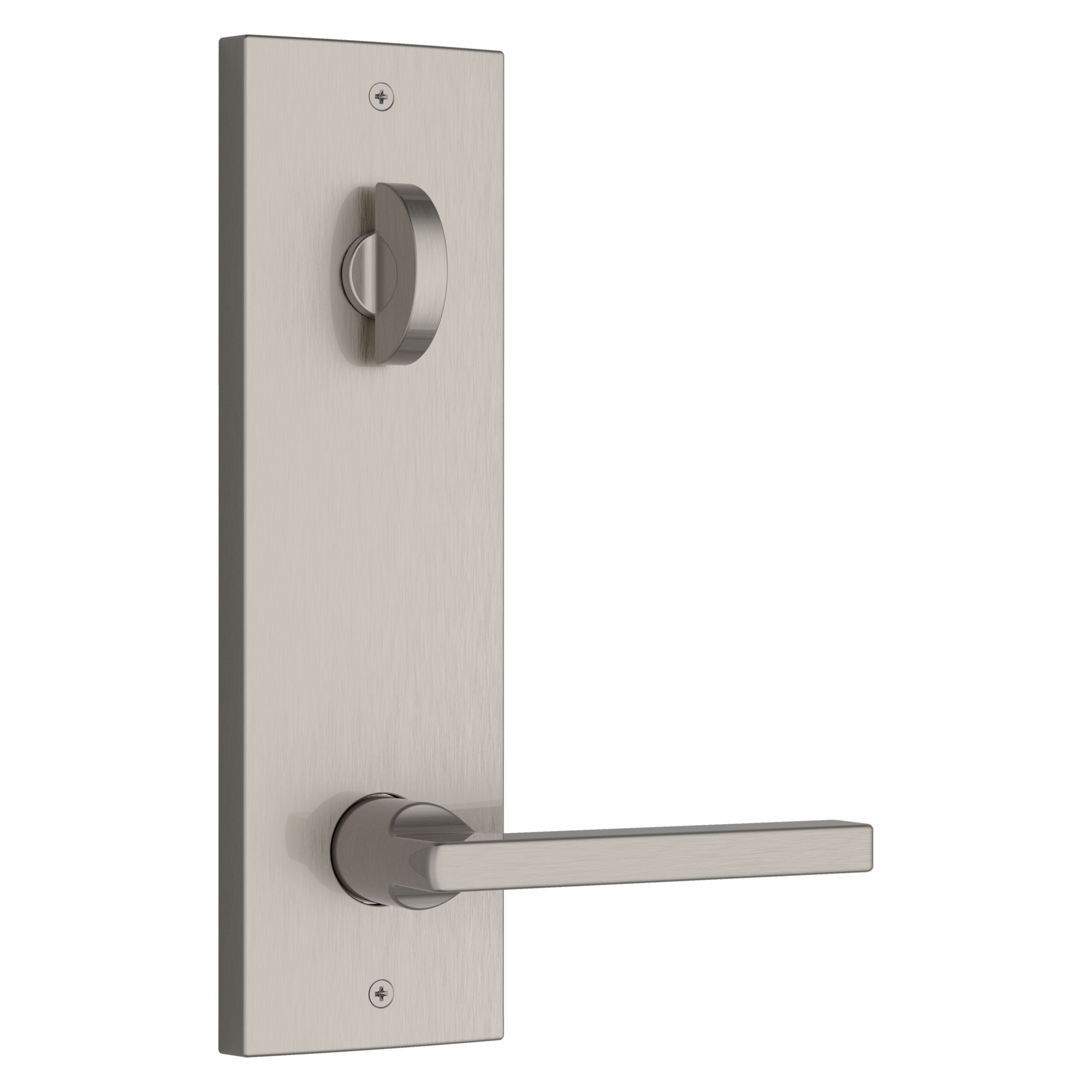 Seattle Handleset x Square Lever - Satin Nickel | Baldwin Hardware