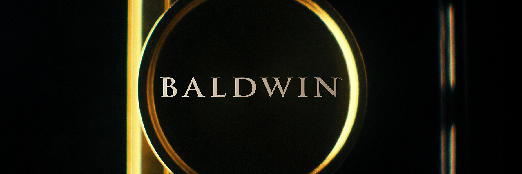 Baldwin logo in a background