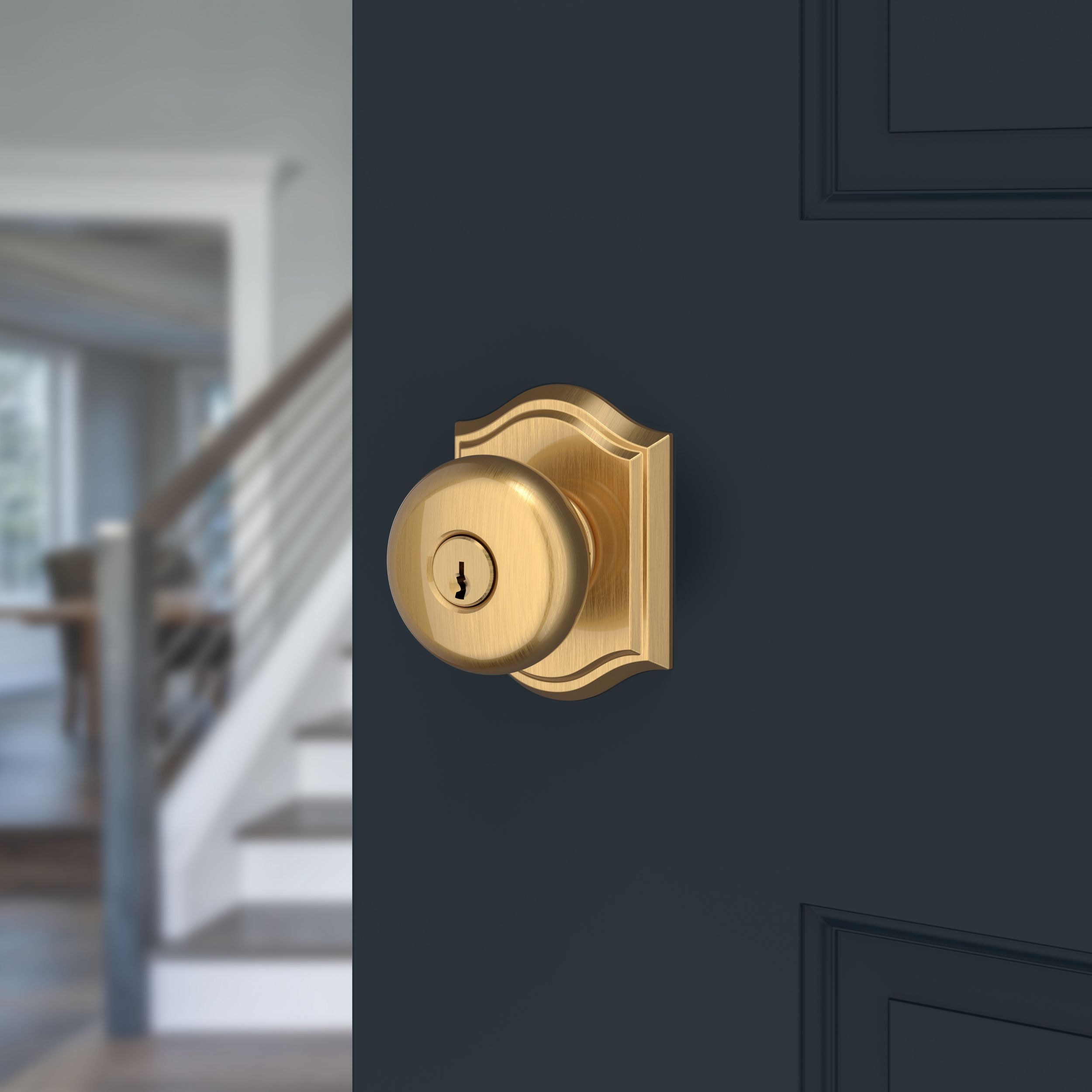 Rounded Brass Hardware, Front Door Hardware