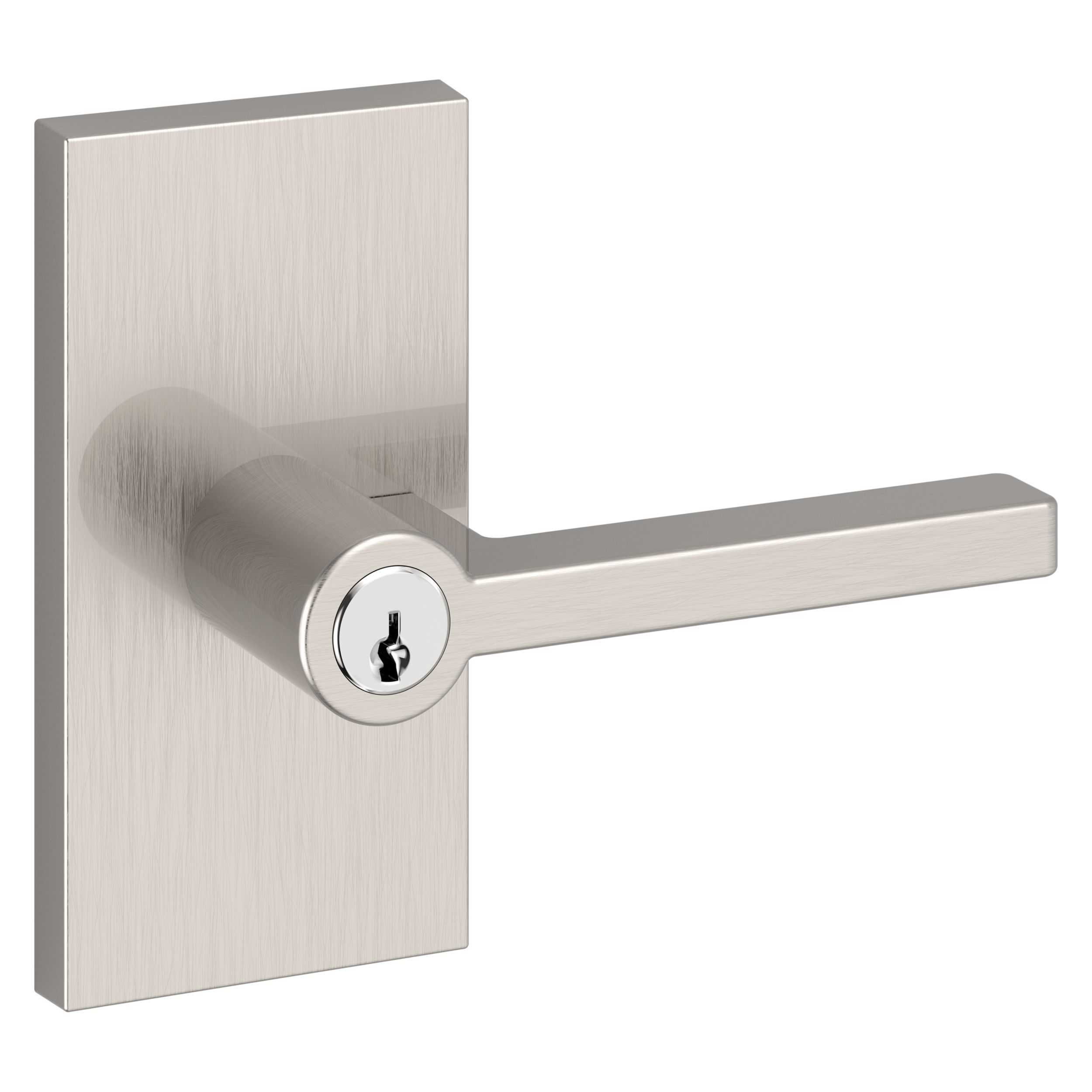 Kwikset Milan Keyed Entry Door Knob & Deadbolt Combo Satin Nickel