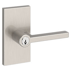 Keyed Square Lever & Contemporary 5" Rose