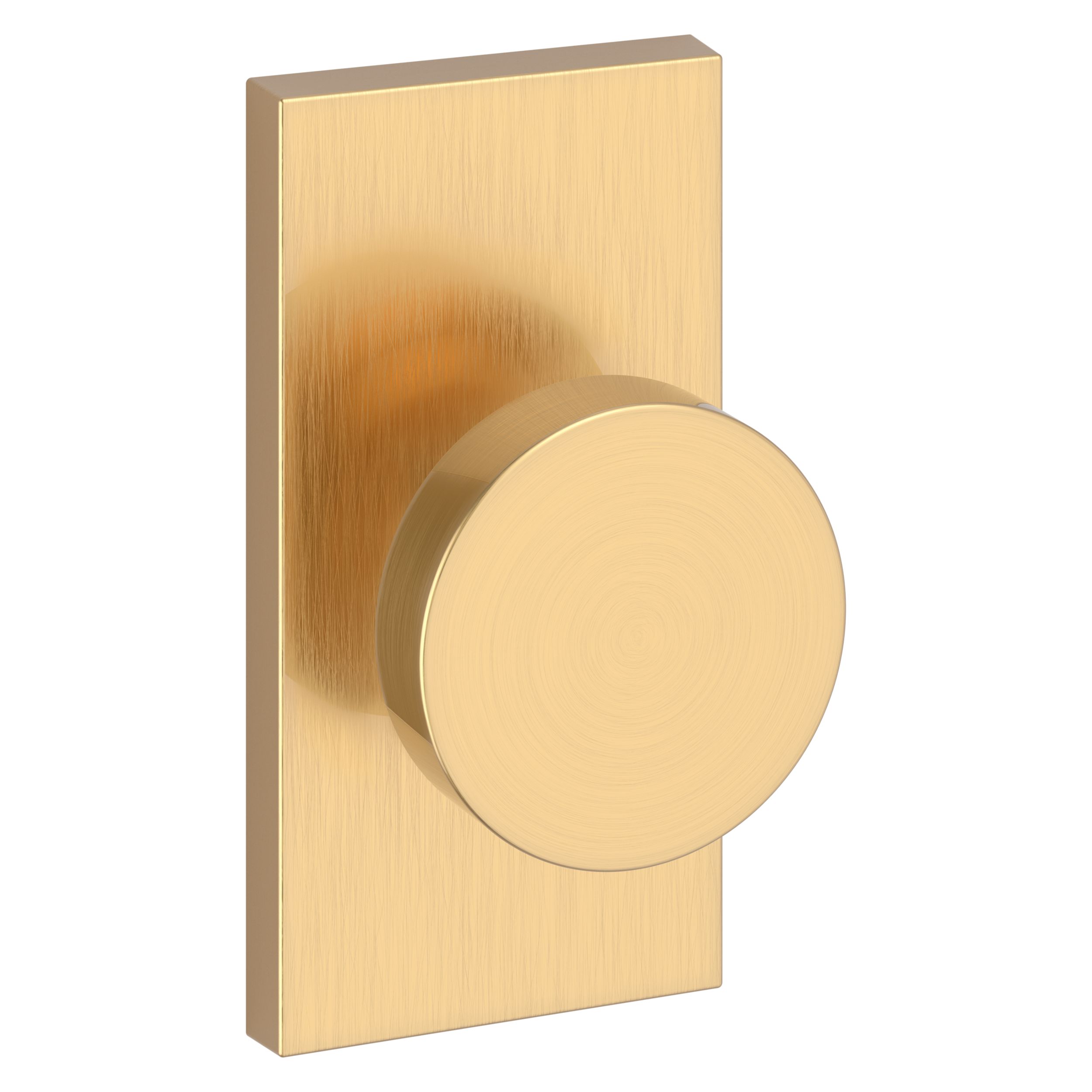 Satin - Baldwin Contemporary Hardware Dummy | & Rose- Full Lifetime Contemporary (PVD) Brass 5\