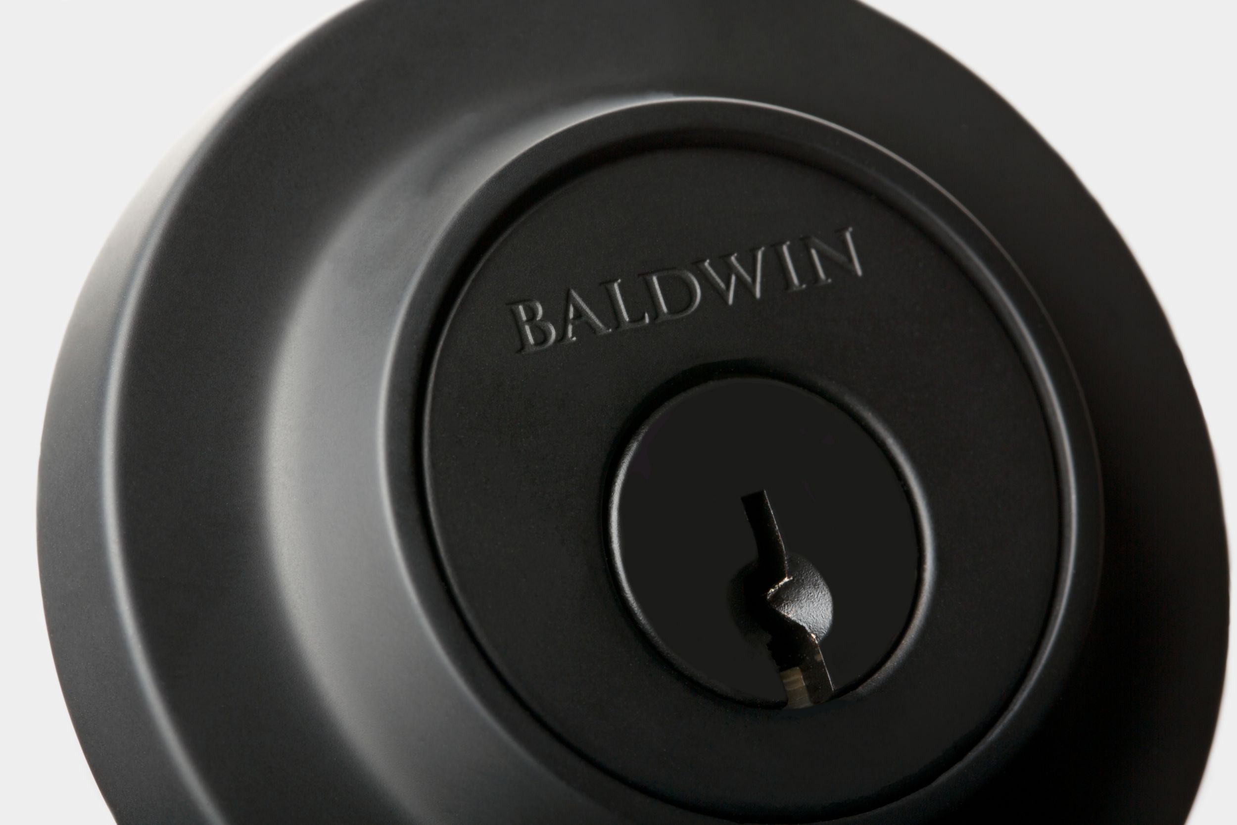 Baldwin Oval Doorbell Button Satin Brass / Black - 4861.050