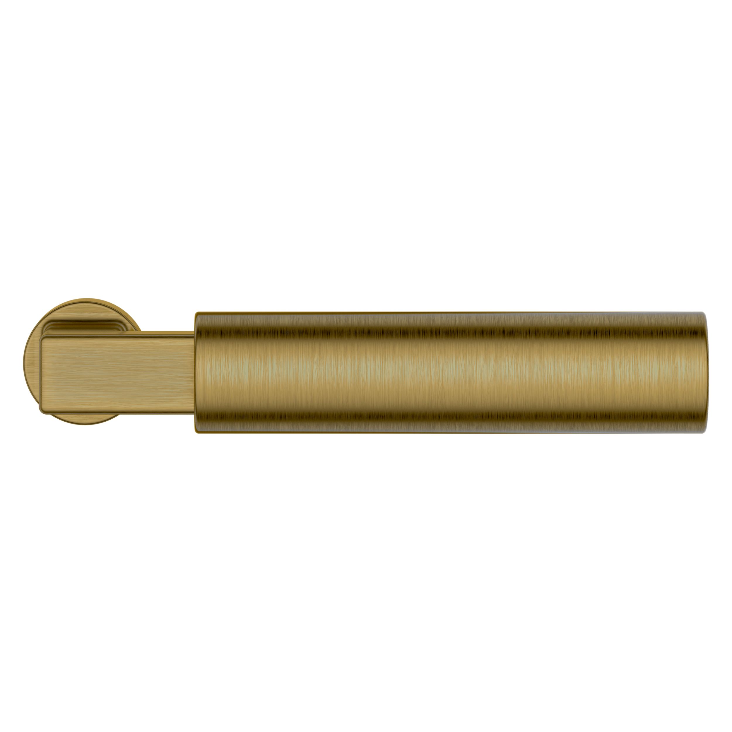 L029 Gramercy Lever - Satin Brass & Black