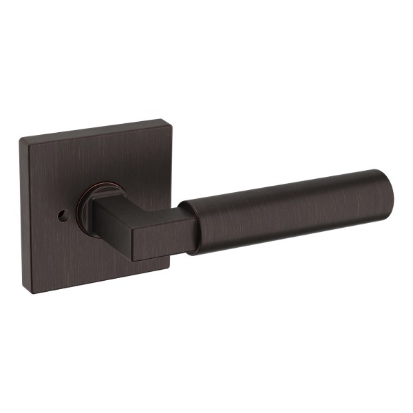 L029 Gramercy Lever with R017 Rose- Privacy - Venetian Bronze