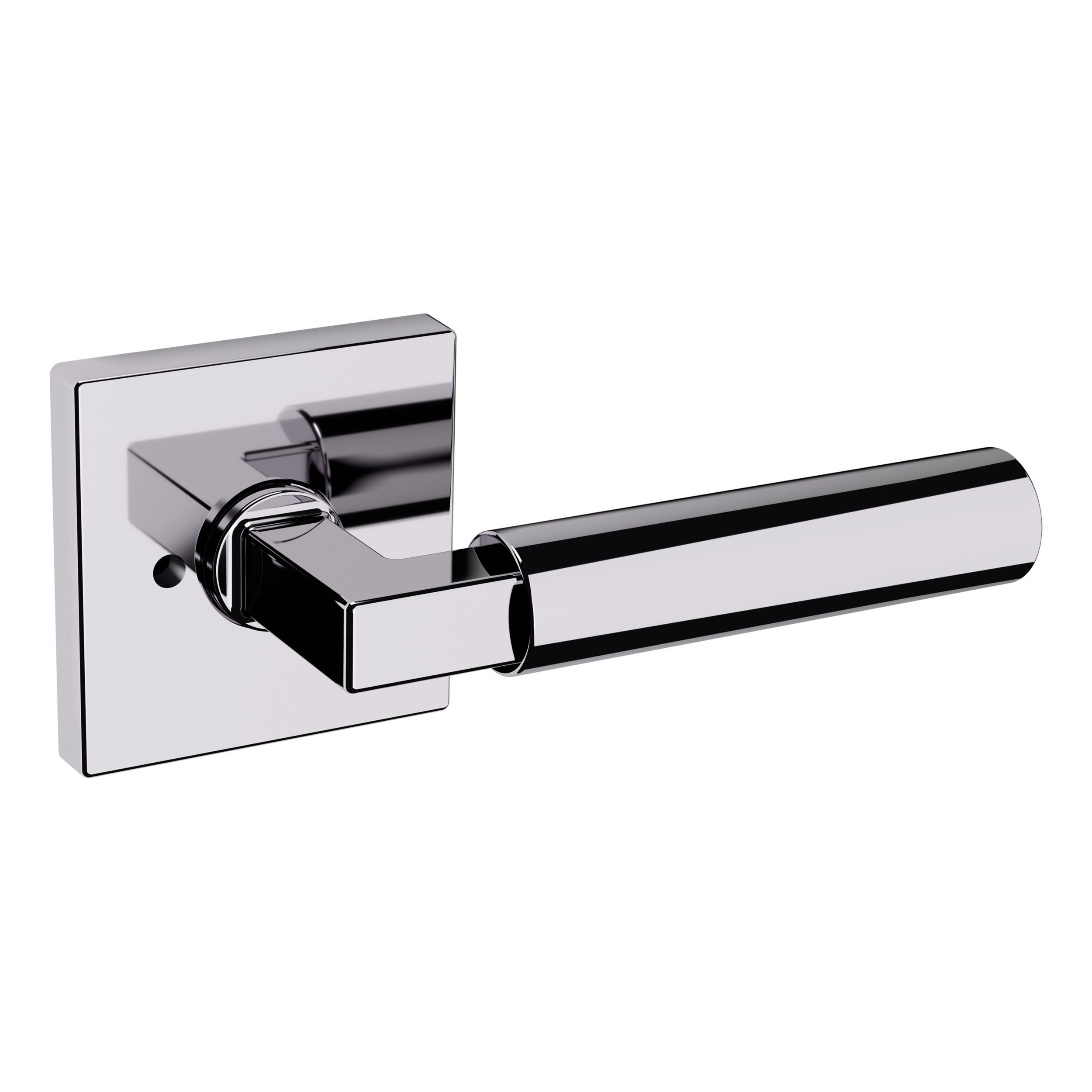 L029 Gramercy Lever with R017 Rose- Privacy - Polished Chrome
