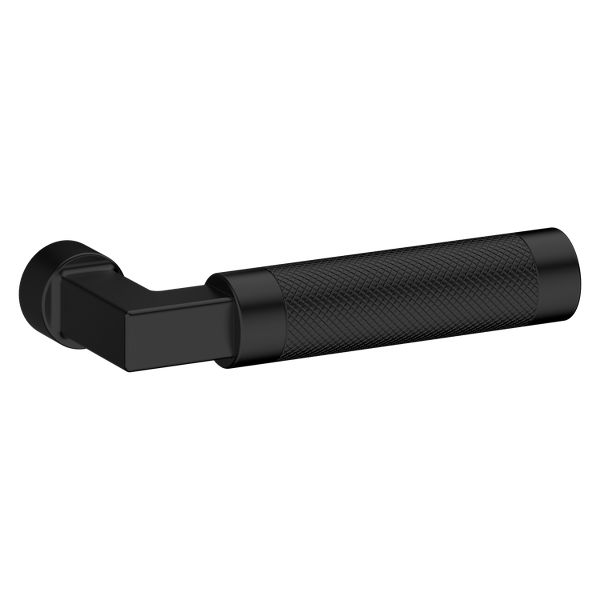 L030 Gramercy Knurled Lever - Satin Black | Baldwin Hardware
