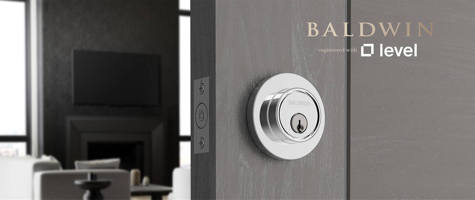 Level lock with logo