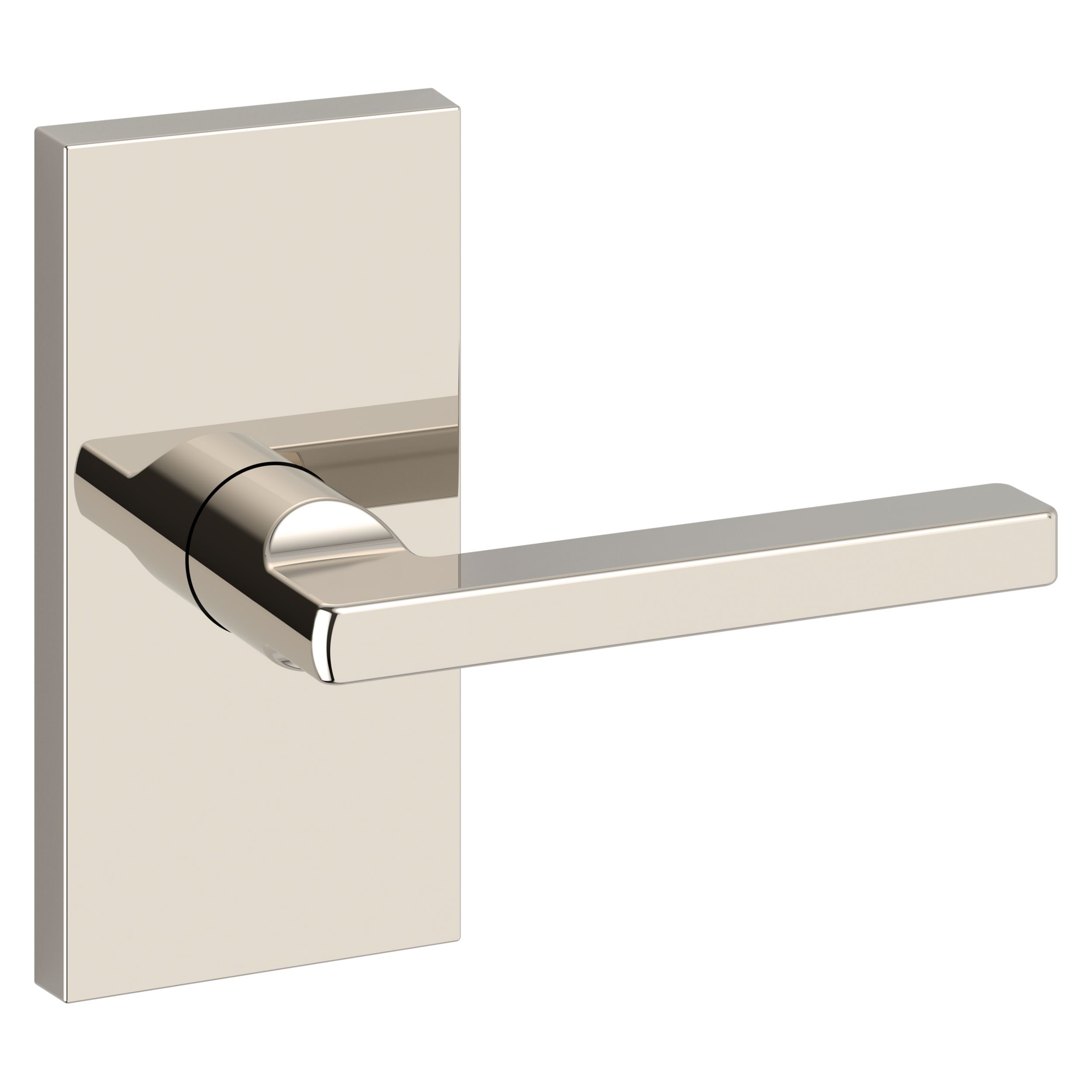 Square Lever & Contemporary 5" Rose- Passage