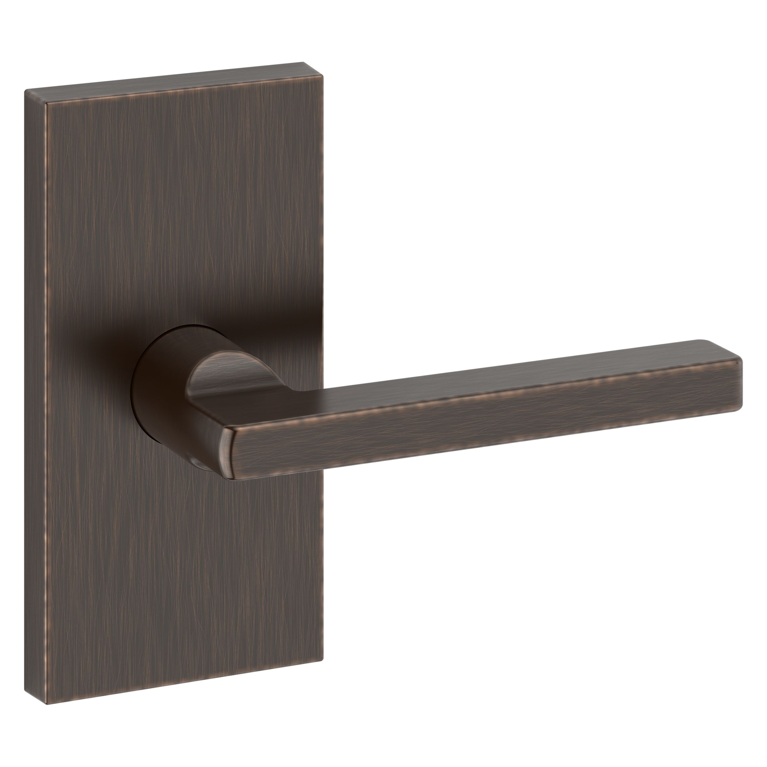 Square Lever & Contemporary 5" Rose- Passage