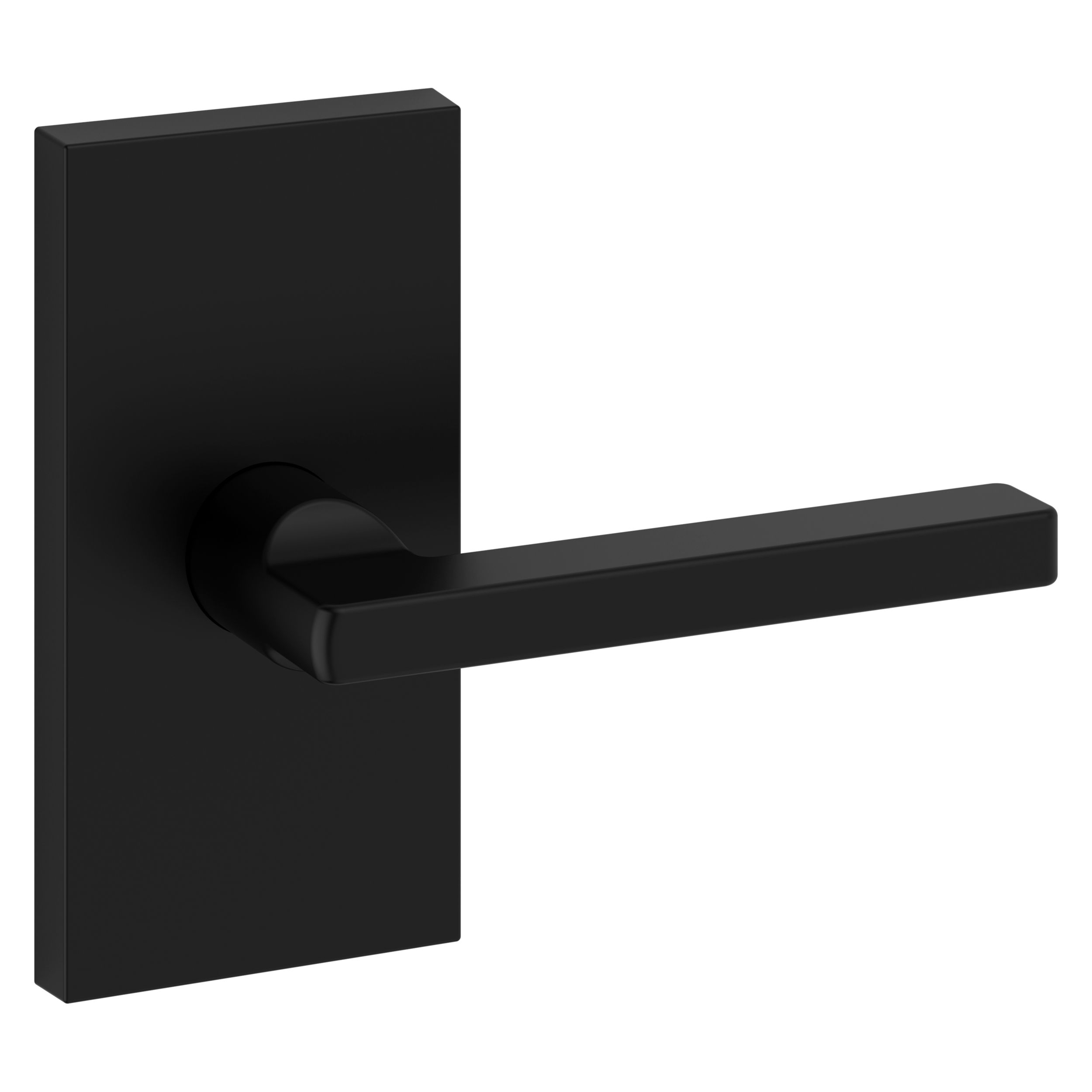 Square Lever & Contemporary 5" Rose- Passage