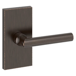 Tube Lever & Contemporary 5" Rose- Passage
