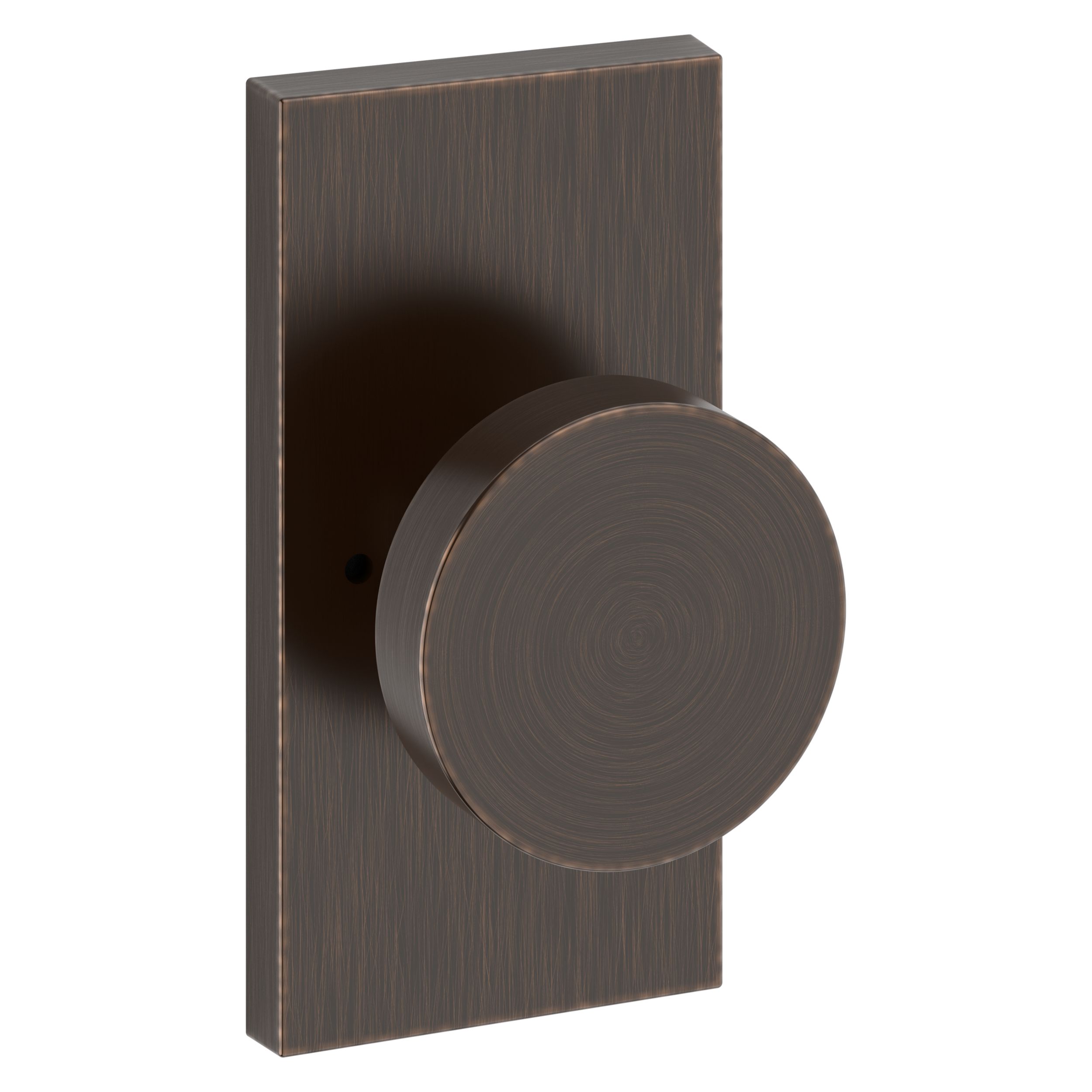 Contemporary Knob & 5" Rose- Privacy