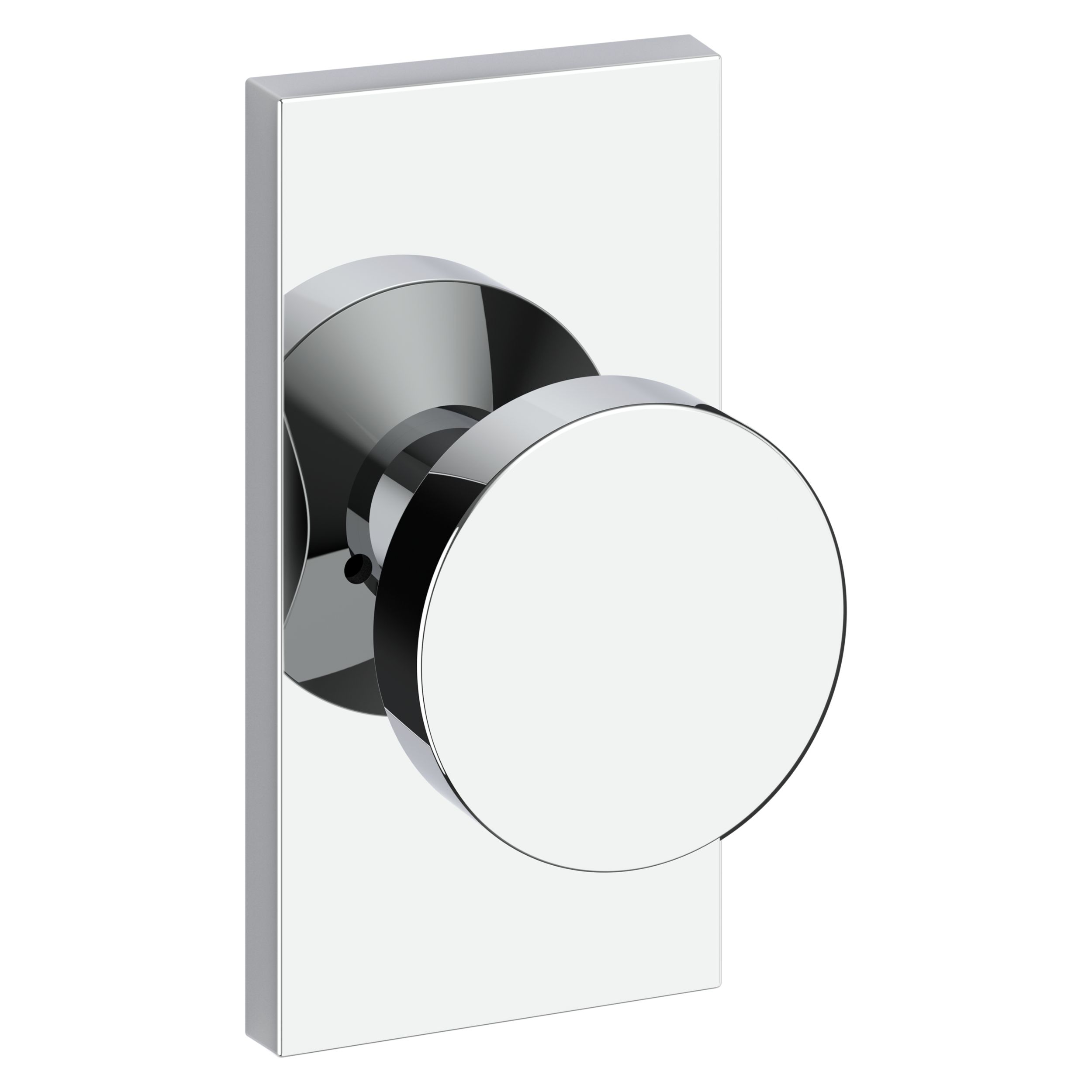 Contemporary Knob & 5" Rose- Privacy