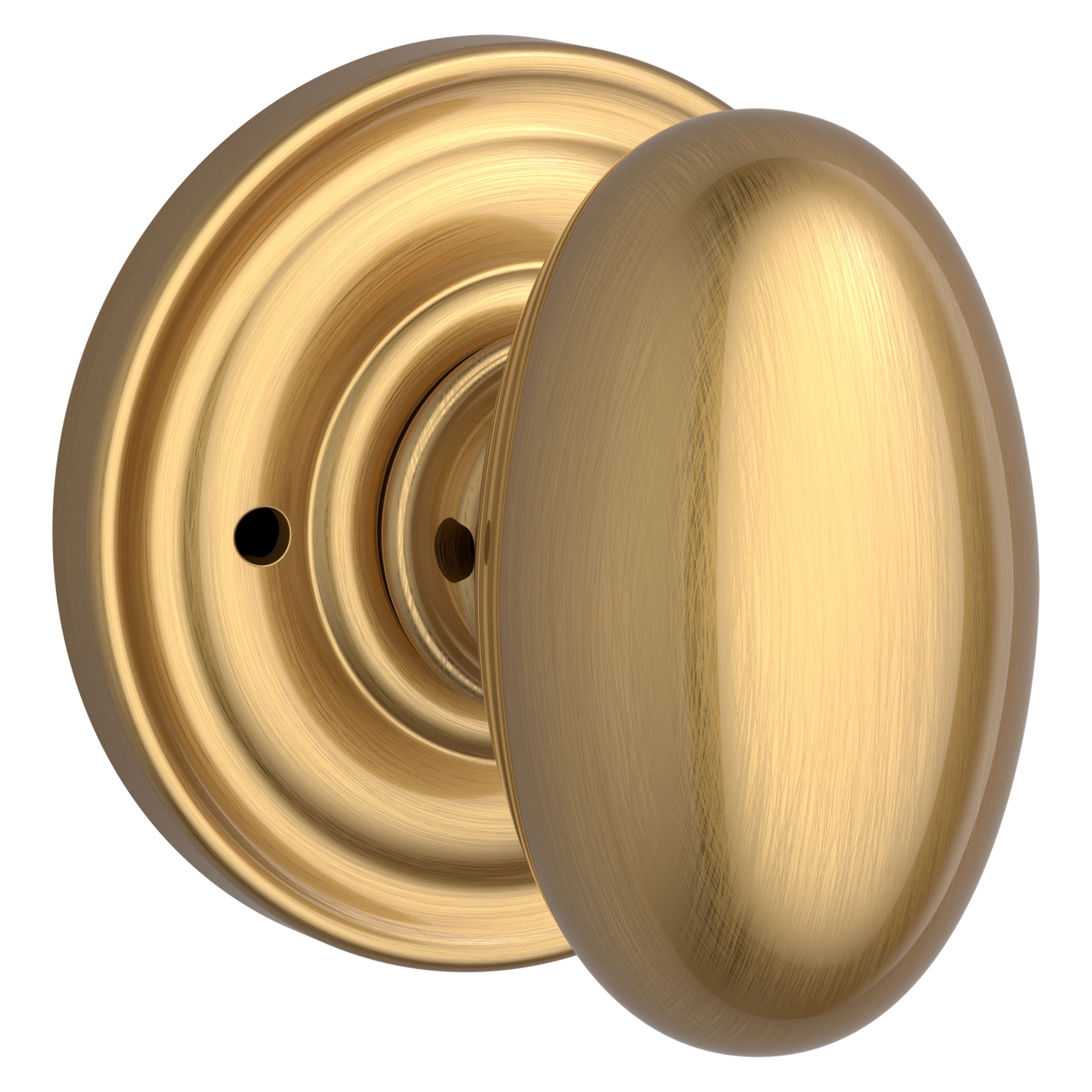 Ellipse Knob & Traditional Round Rose- Privacy