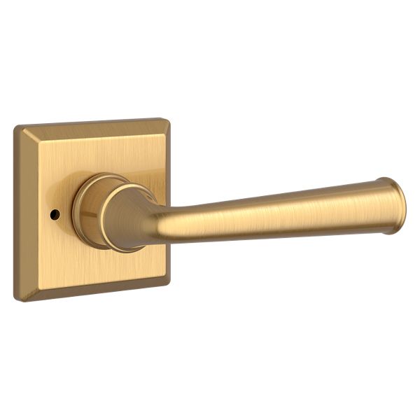 Federal Lever & Traditional Square Rose- Privacy - Lifetime (PVD
