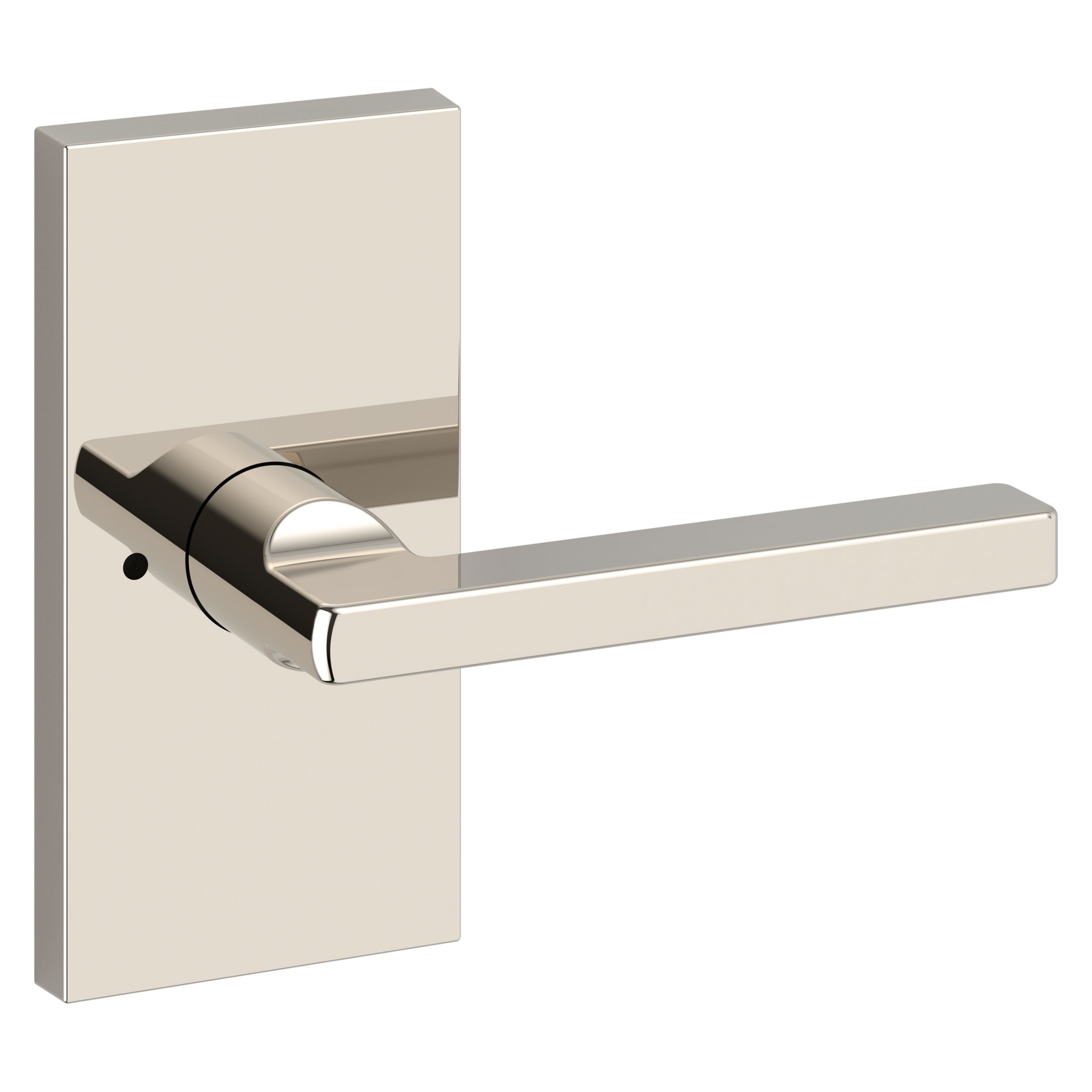 Square Lever & Contemporary 5" Rose- Privacy