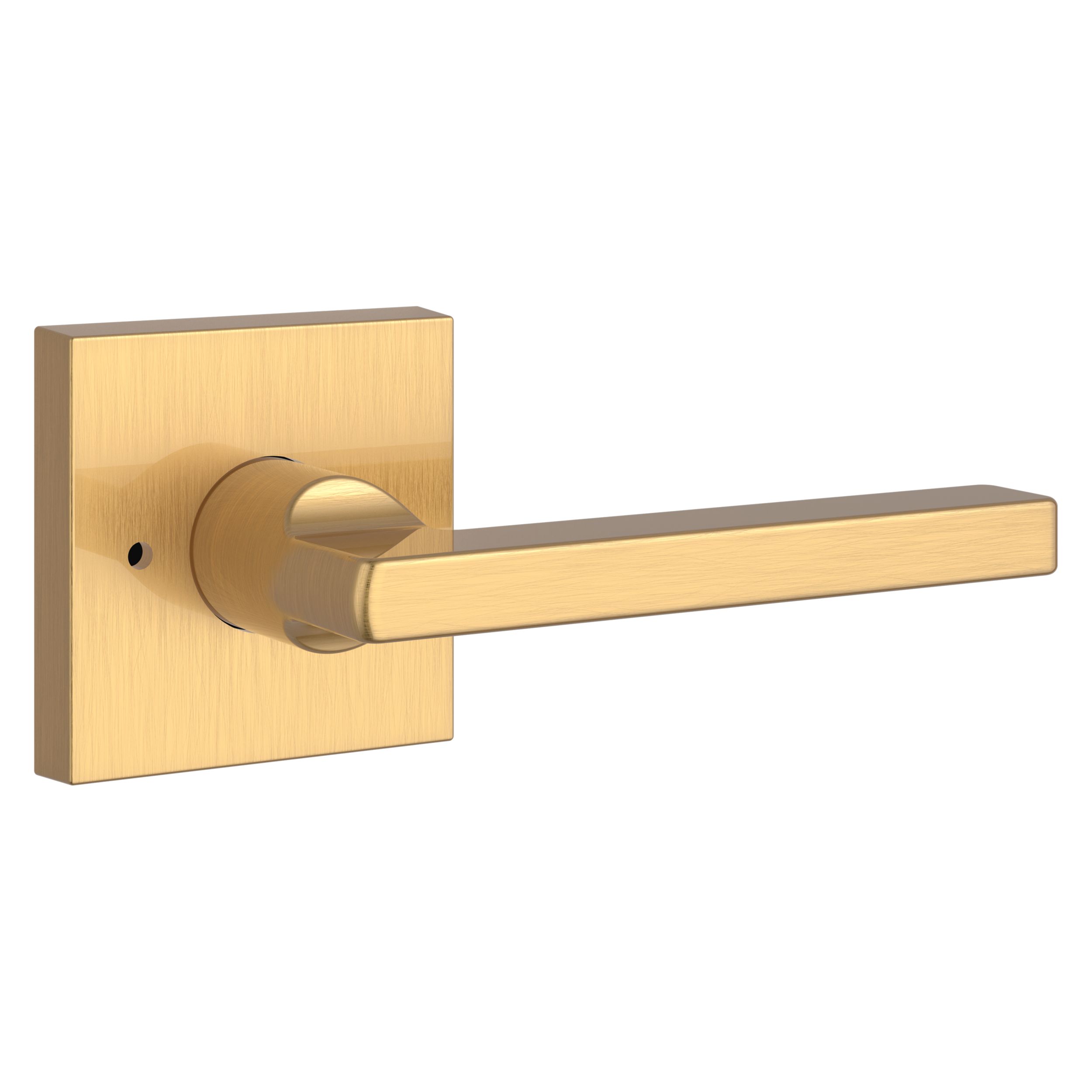 Square Lever & Contemporary Square Rose- Privacy - Lifetime (PVD