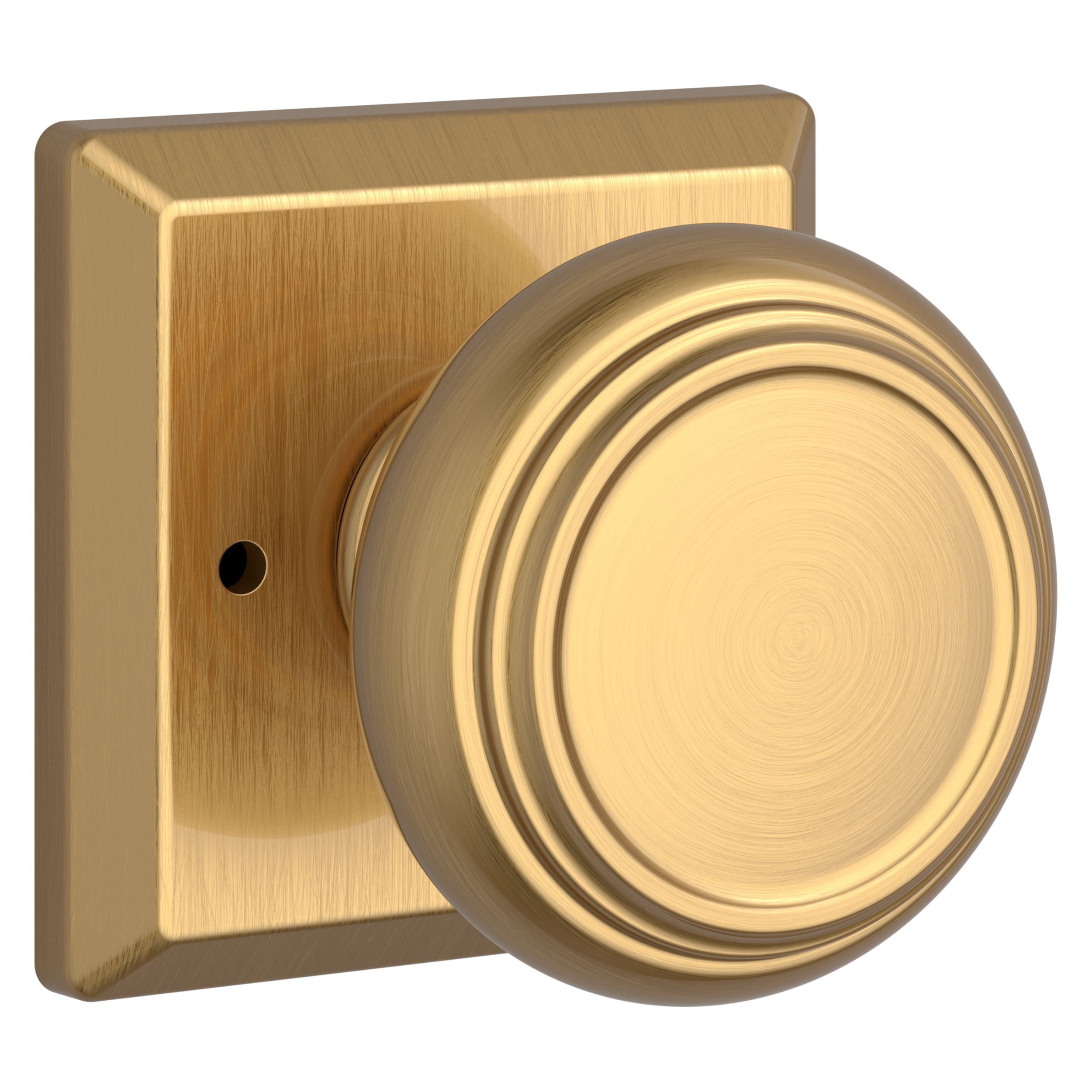 Traditional Knob & Square Rose- Privacy