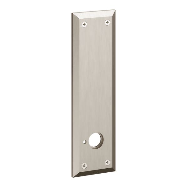 R035 Beveled Rectangular Rose- Privacy - Lifetime (PVD) Satin