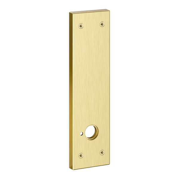 R048 Contemporary Rose- Privacy - Satin Brass & Brown | Baldwin